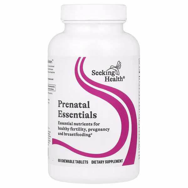 Seeking Health, Prenatal Essentials, 60 Chewable Tablets