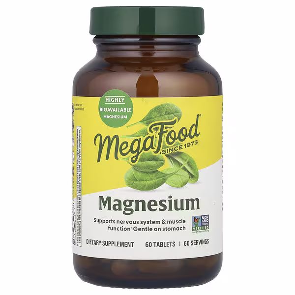 MegaFood, Magnesium, 60 Tablets