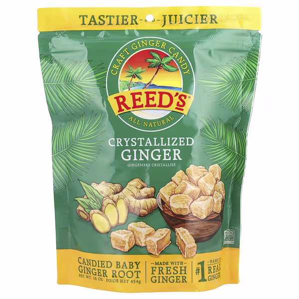 Reed's, Craft Ginger Candy, Crystallized Ginger, 16 oz (454 g)