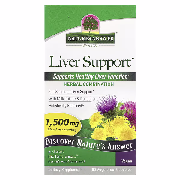 Nature's Answer, Liver Support, 90 Vegetarian Capsules