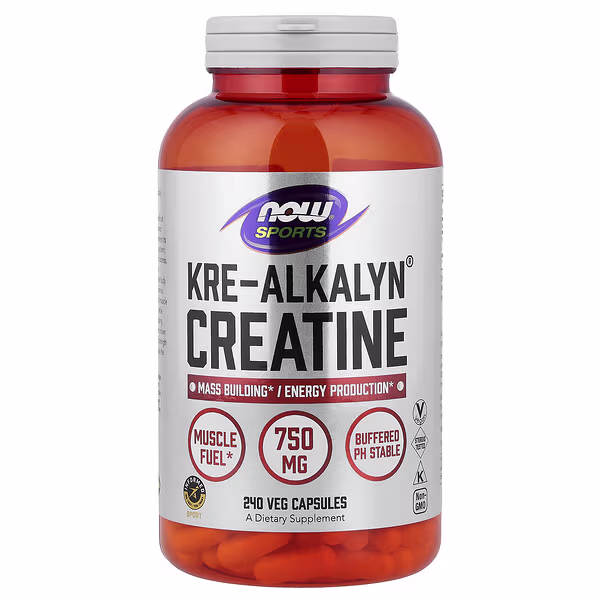 NOW Foods, Sports, Kre-Alkalyn® Creatine, 240 Veg Capsules (0.75 g per Capsule)