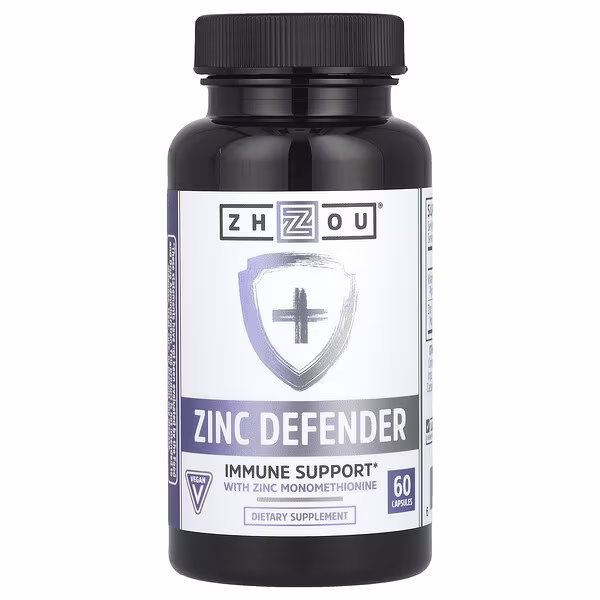 Zhou Nutrition, Zinc Defender, 60 Capsules