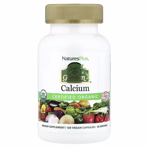 NaturesPlus, Source of Life®, Garden®, Calcium, 120 Vegan Capsules