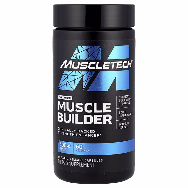 MuscleTech, Platinum Muscle Builder, 400 mg, 60 Rapid-Release Capsules