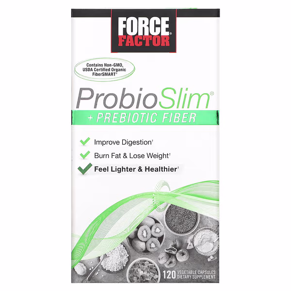 Force Factor, ProbioSlim®, + Prebiotic Fiber, 120 Vegetable Capsules