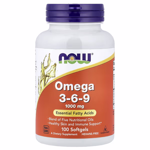 NOW Foods, Omega 3-6-9, 100 Softgel