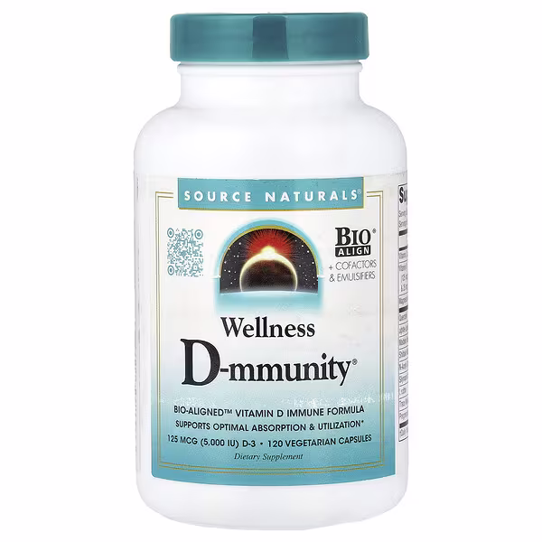 Source Naturals, Wellness D-mmunity™, 120 Vegetarian Capsules
