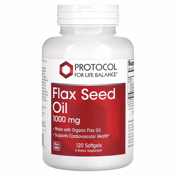 Protocol for Life Balance, Flax Seed Oil, 1,000 mg, 120 Softgels