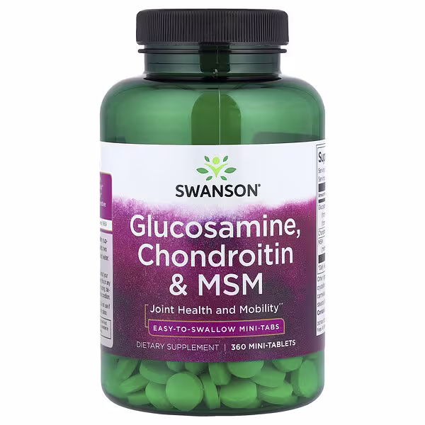 Swanson, Glucosamine, Chondroitin & MSM, 360 Mini Tablets