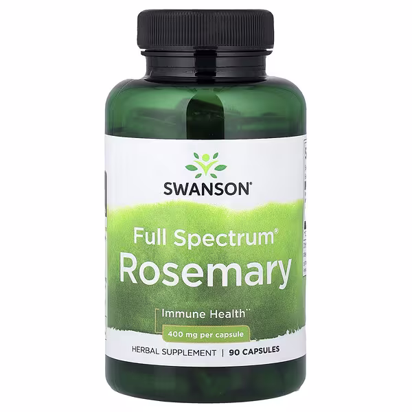 Swanson, Full Spectrum® Rosemary, 400 mg, 90 Capsules