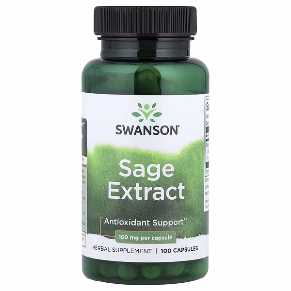 Swanson, Sage Extract, 160 mg, 100 Capsules