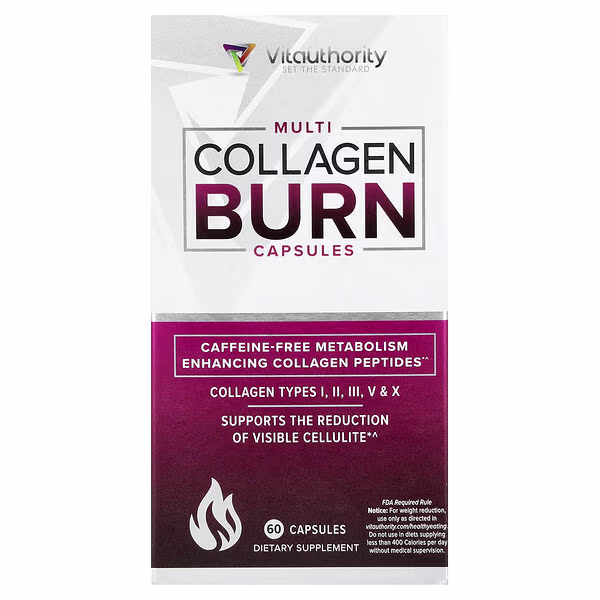 Vitauthority, Multi Collagen Burn, 60 Capsules