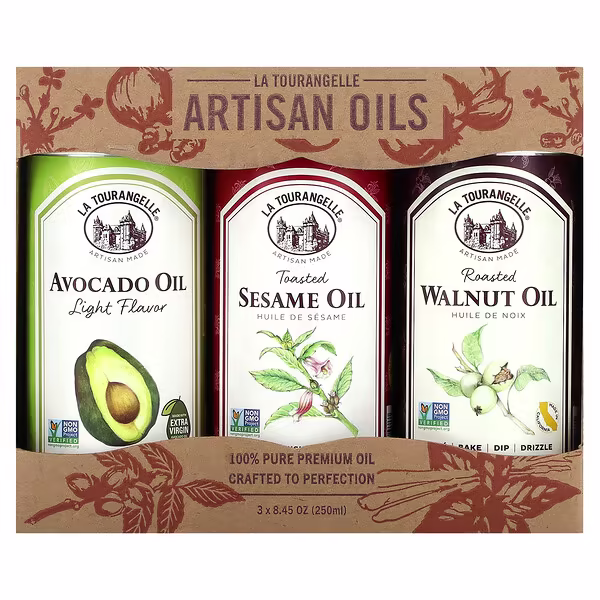La Tourangelle, LAT Favorites Trio Artisan Oils, 3 Count, 8.45 oz (250 ml) Each