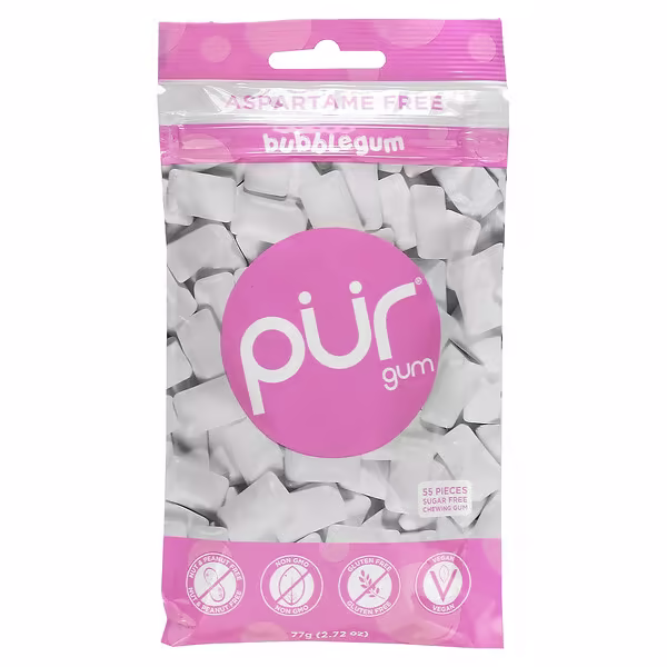 The PUR Company, Sugar Free Chewing Gum, Bubblegum, 55 Pieces, 2.72 oz (77 g)