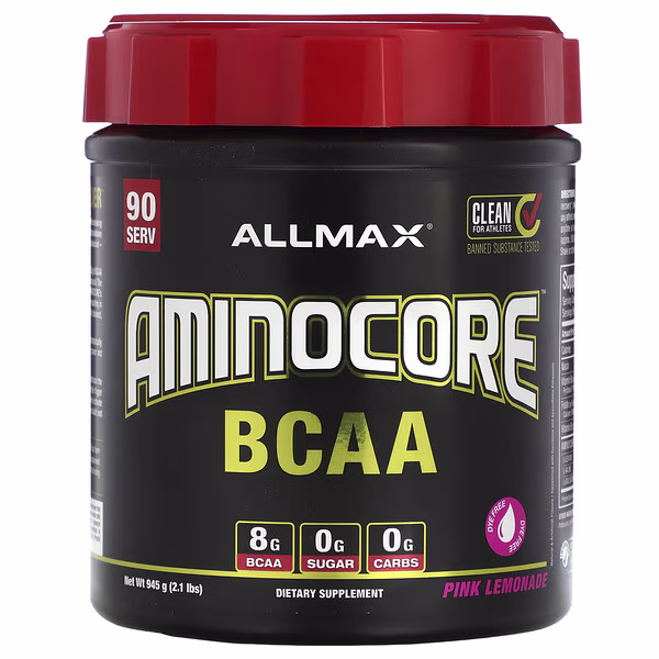 ALLMAX, AMINOCORE™ BCAA, Pink Lemonade, 2.1 lbs (945 g)