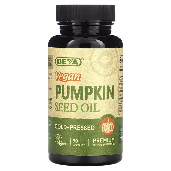 Deva, Vegan Pumpkin Seed Oil, 500 mg, 90 Vegan Caps