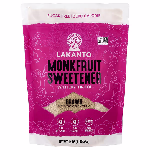 Lakanto, Monkfruit Sweetener with Erythritol, Brown, 16 oz (454 g)