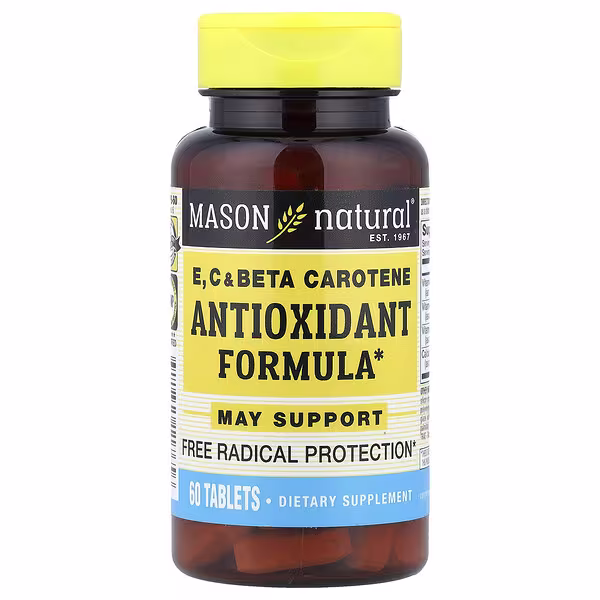 Mason Natural, Vitamins E, C & Beta Carotene, 60 Tablets