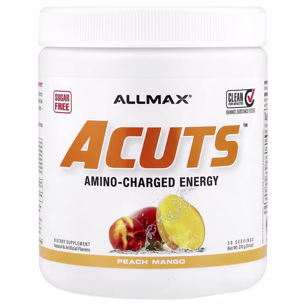 ALLMAX, ACUTS™, Amino-Charged Energy, Peach Mango, 7.4 oz (210 g)