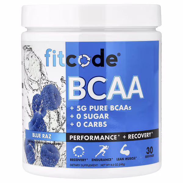 fitcode, BCAA, Blue Raz, 8.5 oz (240 g)