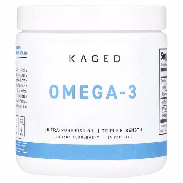 Kaged, Omega-3, Triple Strength, 60 Softgels