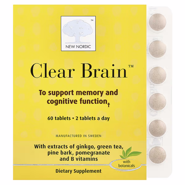 New Nordic, Clear Brain™, 60 Tablets