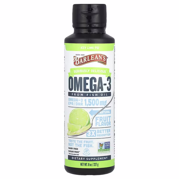 Barlean's, Omega-3 From Fish Oil, Key Lime Pie, 8 oz (227 g)