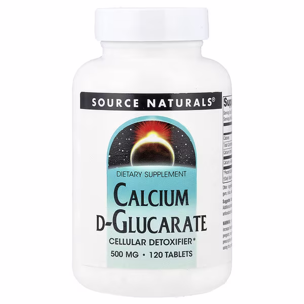 Source Naturals, Calcium D-Glucarate, 120 Tablets (500 mg per Tablet)