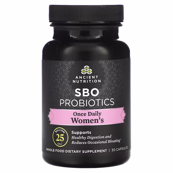 Ancient Nutrition, SBO Probiotics, Once Daily Women's, 25 Billion CFU, 30 Capsules