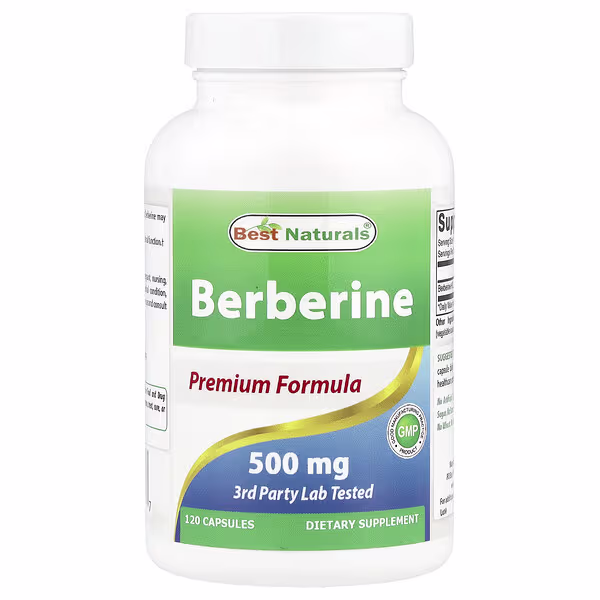 Best Naturals, Berberine, 500 mg, 120 Capsules