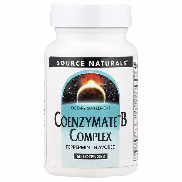 Source Naturals, Coenzymate™ B Complex, Peppermint, 60 Lozenges