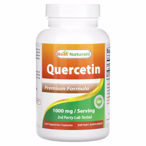 Best Naturals, Quercetin, 120 Vegetarian Capsules (500 mg per Capsule)