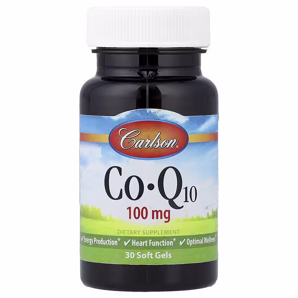 Carlson, Co-Q10, 100 mg, 30 Soft Gels