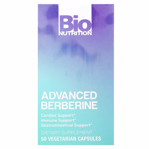 Bio Nutrition, Advanced Berberine, 50 Vegetarian Capsules (600 mg per Capsule)