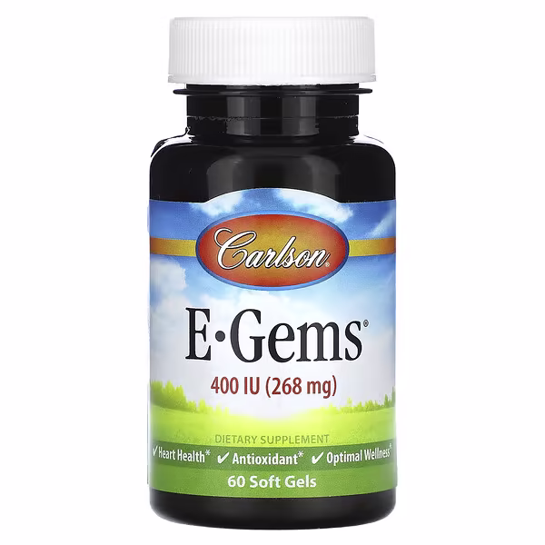 Carlson, E-Gems, 400 IU (268 mg), 60 Soft Gels