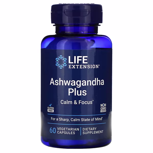 Life Extension, Ashwagandha Plus , 60 Vegetarian Capsules