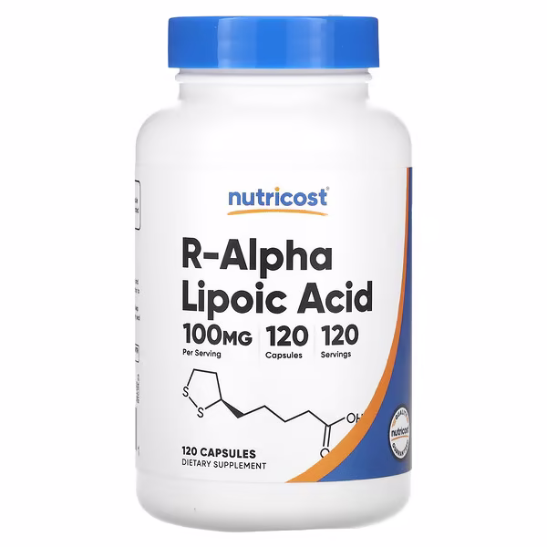 Nutricost, R-Alpha Lipoic Acid , 100 mg , 120 Capsules