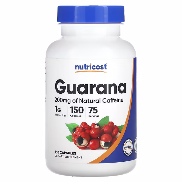 Nutricost, Guarana, 150 Capsules (500 mg per Capsule)
