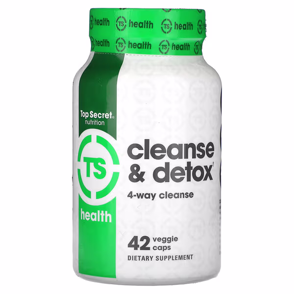 Top Secret Nutrition, Health, Cleanse & Detox, 42 Veggie Caps