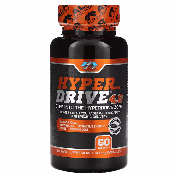 ALR Industries, Hyperdrive 4.0, 660 mg, 60 Capsules