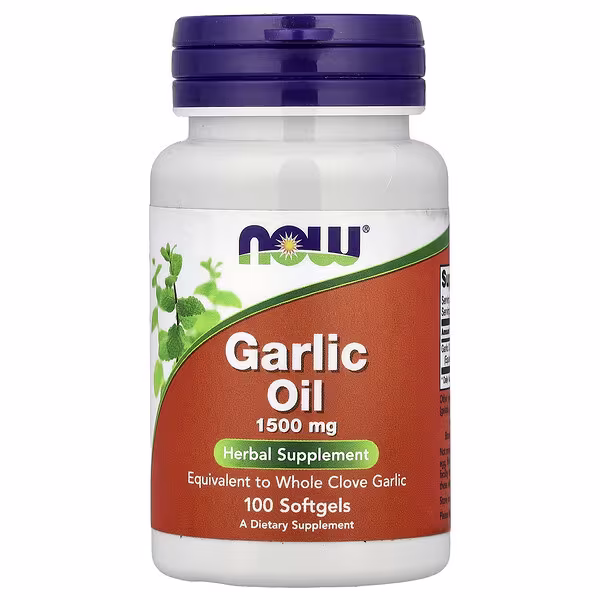 NOW Foods, Garlic Oil, 1,500 mg, 100 Softgels