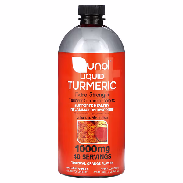 Qunol, Liquid Turmeric, Tropical Orange, 1,000 mg, 20.3 fl oz (600 ml)