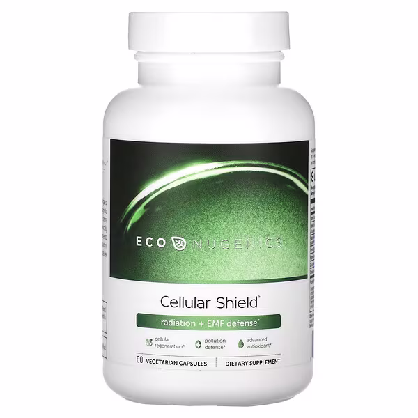 Econugenics, Cellular Shield, Radiation + EMF Defense, 60 Vegetarian Capsules