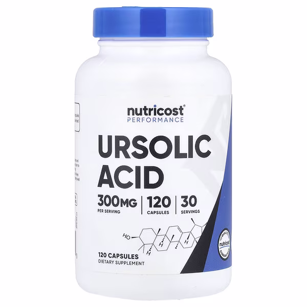 Nutricost, Performance, Ursolic Acid, 120 Capsules (75 mg per Capsule)