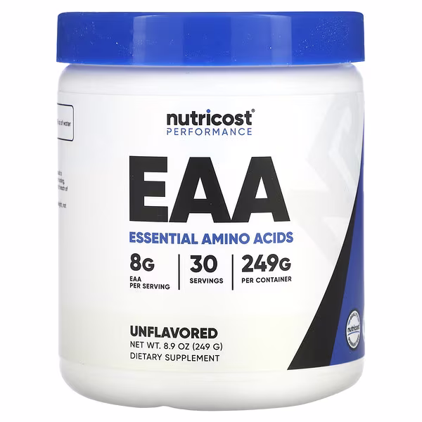 Nutricost, Performance, EAA, Unflavored, 8.9 oz (249 g)