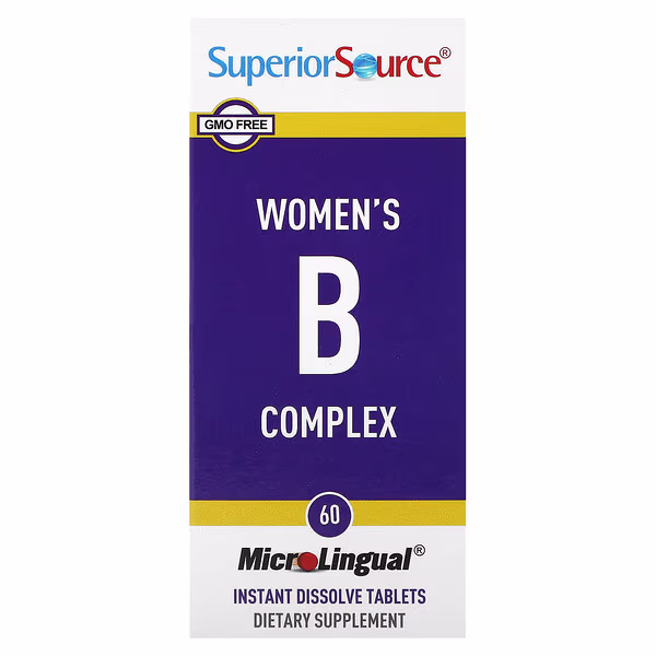 Superior Source, Women's B Complex, 60 MicroLingual Instant Dissolve Tablets