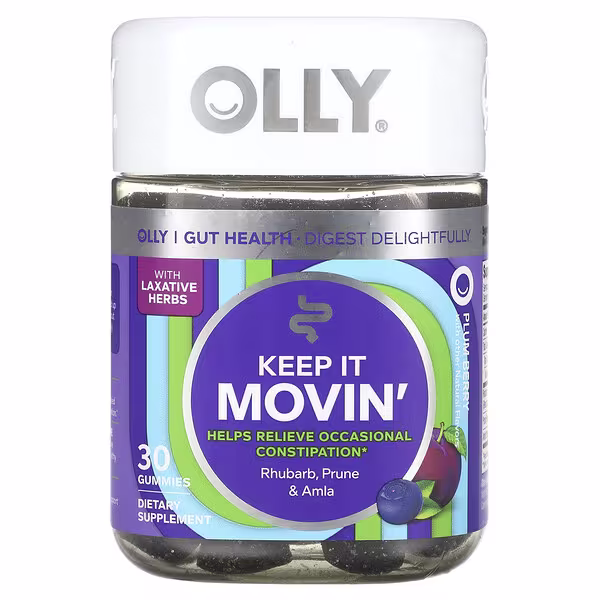OLLY, Keep It Movin', Plum Berry, 30 Gummies