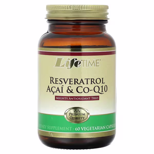 LifeTime Vitamins, Resveratrol Acai & Co-Q10, 60 Vegetarian Capsules