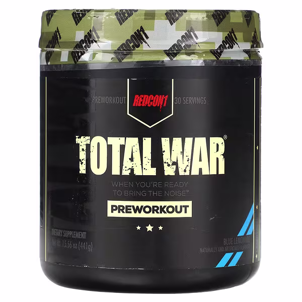 Redcon1, Total War, Pre-Workout, Blue Lemonade, 15.56 oz (441 g)