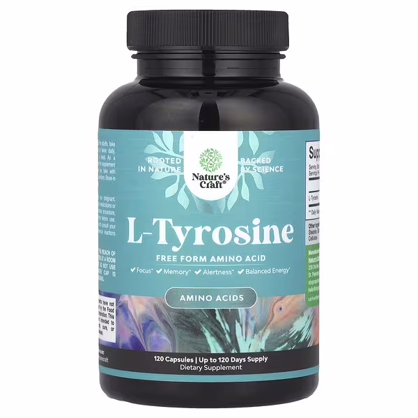 Nature's Craft, L-Tyrosine, 500 mg, 120 Capsules